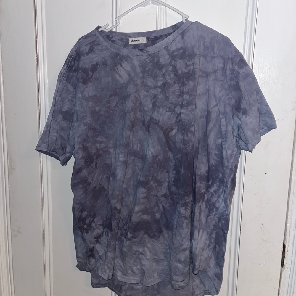 Tye dye Drop cut XL